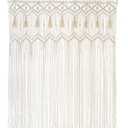 Mkono Macrame Curtain Large Boho Woven Wall Hanging Window Curtains Handmade Bohemian Decor for Window Doorway Closet Wedding Backdrop Arch Bedroom Living Room Apartment, 42''Wide x 62.9''Long