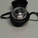 Wrist Training Ball, self-Starting gyro Forearm Exerciser Power Ball and Finger Slide Combination Pack for strengthening arms, Fingers, Bones and Muscles. (Black without LED light combination)