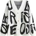 JASCLS Women's Trendy Summer Long Sleeve Open Front Sweater Cardigans for Women