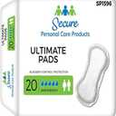 TotalDry Female Incontinent Pad Contoured 16.5" L SP1596, Ultimate, 20 Ct