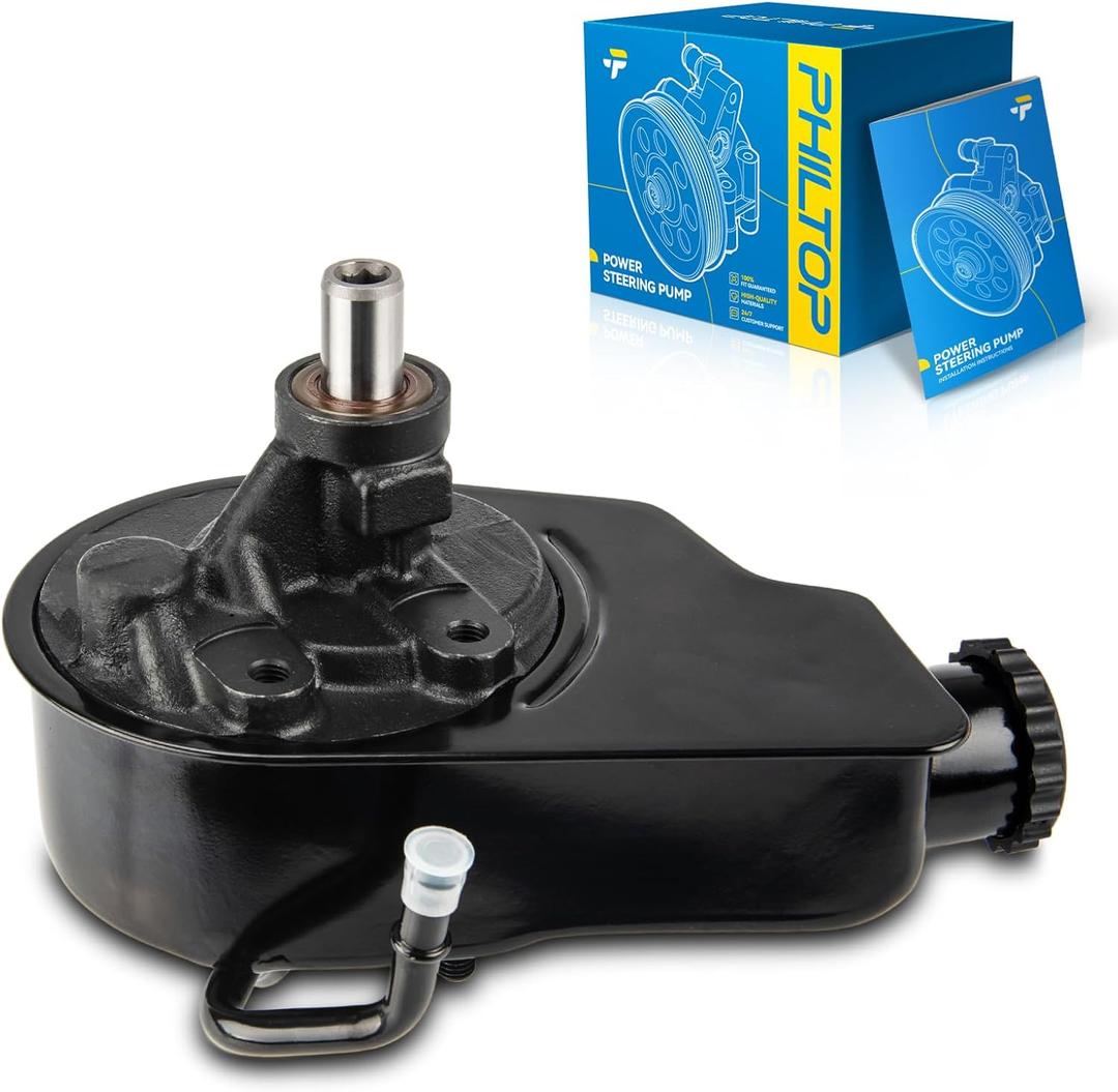 PHILTOP Power Steering Pump Replacement 968704, Fit for 1999-2006 Silverado 1500; Sierra 1500, 2000-2003 Tahoe; Suburban 1500; Yukon, 1996 Tahoe; Yukon, Steering Pump