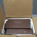 Floating Shelves, Walnut-Like Wooden Set of 3 Wall Mounted Bathroom Shelves Over Toilet, Modern Small Hanging Shelves for Bedroom Living Room Kitchen Rustic Home Decor, 12" x 7" x 1.5"