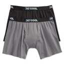 32 Degrees Cool Mens 2-PACK Active Mesh Quick Dry Performance Boxer Brief, 2 Black/2 Charcoal, XX-Large