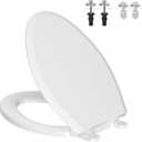 Hibbent Elongated Toilet Seat with Cover Quiet Close