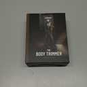 Body Hair Trimmer for Men: Pubic Hair Trimmer with Wireless Charging & 4000K LED Display, Waterproof Wet Dry Body Groomer for Face Legs, 90Min, Ceramic Blade (Mysterious Black)