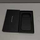 for iPhone 17 Pro Leather Case with Ai Camera Control Button Compatible with Magsafe, Top Grain Leather, Slim Fit Shockproof, Metal Buttons & Camera Bump Frame Protective Cover Black