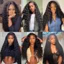 30 32 34 Inch Human Hair Bundles Deep Wave 150g/3 Bundle Brazilian Unprocessed Virgin Hair Deep Wave Bundle Human Hair Weave for Black Woman