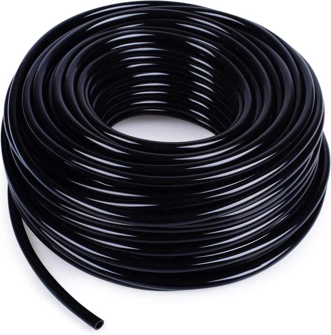 MIXC 100ft 1/4 inch Blank Distribution Tubing Drip Irrigation Hose Garden Watering Tube Line