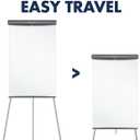 Quartet Melamine Presentation Easel, Whiteboard/Flipchart, 3' x 2', Gray Frame (ET32EU)