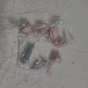 Ravinte 5 Pack 1-1/4 Inch Kitchen Cabinet Knobs Pink Frosted Zinc Pulls Door Handles for Dresser Drawers