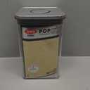 OXO Steel POP Container Big Medium Square  4.4 Qt for Flour, Sugar and More,Grey