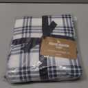 Eddie Bauer - Twin XL Sheets, Cotton Percale Bedding Set, Crisp & Cool Home Decor, Dorm Room Essentials (Navy Plaid, Twin XL)