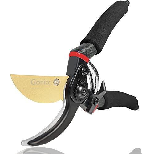 gonicc 8" Professional Premium Titanium Bypass Pruning Shears (GPPS-1003), Hand Pruners, Garden Clippers. gonicc 8" Professional Premium Titanium Bypass Pruning Shears (GPPS-1003), Hand Pruners, Garden Clippers.