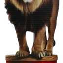 Roowest 5.3 Feet Circus Lion Stand up Cardboard Cutout Life Size Circus Carnival Theme Party Decoration Backdrop Photo Props Stand up Cardboard for VBS Carnival Clown Birthday Party Supply