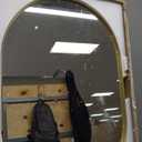 Oval Mirror, 24"36" Gold Bathroom Mirror, Oval Mirror for Bathroom, Gold Vanity Mirror for Wall, Entryway, Living Room, Wall Mount Mirrors Hangs Vertical or Horizontal