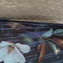 Evgosm tempered glass backsplash for stove, Flowers Stove Splashback, Glass Backsplash, Used for Kitchen Wall Protection and Decoration, Easy to Install and Clean. (30x16'')