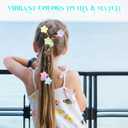 2 x 12 PCS Hair Balls for Girls, Colorful Bubble Ponytail Holders for Toddlers, Gentle No-Slip Hair Ties for Fine or Thick Hair