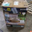 INTEX 28425EH PureSpa Bubble Massage Spa Set Outdoor Inflatable Portable Hot Tub, Includes Energy Efficient Spa Cover, Saltwater System Ready, 4 Person, 77in x 28in