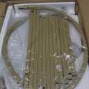 Homhedy 5-Tier Corner Shelf Stand, Metal Corner Bookshelf, Tempered Glass Shelves, Bathroom Storage Rack Shelf, Plant Stand, Modern Style, Golden