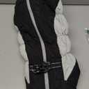 FUAMEY Dog Coat for Large Dogs,Waterproof Dog Winter Jacket with Harness Built in Puppy Cold Weather Coats Reflective Pet Vest with Zipper Warm Fleece Dogs Snowsuit Windproof Black L (L(chest:24in))