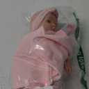 12'' Baby Doll in Gift Box with Pink Cloths, Pacifier, 13''x13'' Microfabric Blanket, and Feeding Bottle. Gift Idea for Ages 3+