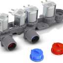 2025 Upgraded AJU75152602 Washer Inlet Valve Assembly for LG cWT7405CW WT7305CV WT7305CW WT7150CW 31452 WT7250CW WT7880HWA WT7300CW WT7900HBA WT7060CV WT7800CW WT7300CV WT7060CW WT7100CW WT7800CV