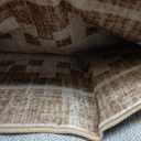 Garvee ; machine washable area rug, brown,8x10
