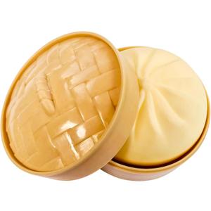 Zorbitz Squishy Dumplin Steamed Soft Dumpling Bun Simulation Fidget Toy Beige, Pressure-Relieving Sensory Squeeze Ball
