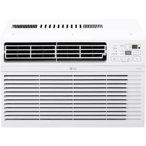 LG 10000 BTU Window Air Conditioners [2023] Remote Control WiFi App Ultra-Quiet Washable Filter Cools 450Sq.Ft for Medium & Large Room AC Unit air conditioner Easy Install White LW1017ERSM1