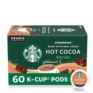 Starbucks K-Cup Coffee Pods, Flavored Hot Cocoa, Classic Hot Cocoa, 60 Keurig Pods