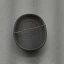 iDesign Ceramic Soap Dish for Bathroom Sink - Matte Gray/Brushed
