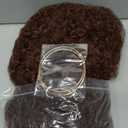 Brown Afro Wig 70s Afro Kinky Curly Wigs for Black Women Natural Looking Bouncy Huge Fluffy Puff Wig Synthetic Hair for Daily Cosplay and Party (10 Inch)