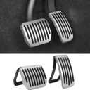 Performance ABS Pedal Pad Accessories Brake for Tesla Model y Juniper Accessories Model 3 Highland Accessories 2017-2026 Non-Slip Protector Accessories Foot Pedal Pad Replacement Silver