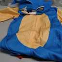 Sonic the Hedgehog: Oversized Hooded Zipster Jumpsuit for Kids by Rubies, Boy's Small