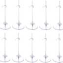 XJMWXHFC 10pc Adjustable Doll Display Holders, Clear Plastic Action Figure Stands, Transparent Support for 11-13 Inch Tall Dolls