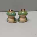 Frog Toilet Bolt Caps Ceramic Toilet Bolt Covers Decorative Toilet Screw Cover Caps, Toilet Caps for Bottom of Toilet, Cute Toilet Bowl Bolt Covers for Bathroom Decor, Easy to install (Green)