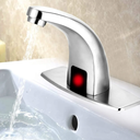 Derpeas Automatic Sensor Touchless Bathroom Sink Faucet, Electronic Automatic Sensor Touchless Sink Hands, Motion Activated, Battery Powered