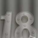 Pooqla 18th Birthday Decorations for Girls Boys, Light Up Number 18 for Party Table Decorations, 18th Birthday Gift for Her Him, Backdrop Wall Decor for 18th Wedding Anniversary Decoration (White)