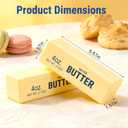 2Pack Slow Rising Dumpling Squishy Butter Squeeze Toys, Slow Rising Squishy,Squeeze Ball Realistic Butter Stick Soft Squeeze Toys for Anxiety and Stress Relief, Party, Gifts
