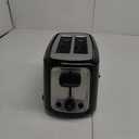 Toastmaster 2-Slice Toaster - Black with Stainless Steel - Kitchen Essential for Sandwich Bread & Breakfast Toast - Toaster with Wide Slots, High Rise Toast Lift & Cool-Touch Exterior