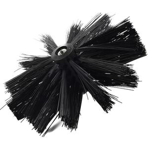 Dryer Vent Brush, M8 Thread Flexible Lint Brush Head, Dryer Duct Cleaning Kit Chimney Sweep Kit, Chimney Lint Remover for Cleaning Chimney Pipe, Nylon Bristle Head(150mm) (100mm Dia)