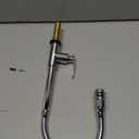 Inchant Outdoor Kitchen Sink Faucet - 360 Rotatable Single Hole Single Handle Cold Water Kitchen Faucet Flexible Neck Laundry Room Tap Bar Garden Outdoor Faucet, Deck Mount Chrome Finish