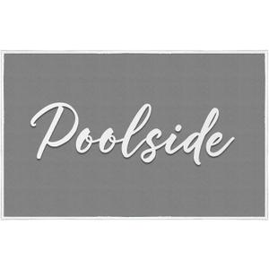 Nuanchu 24" x 36" Poolside Mat for Edge of Pool Non Slip Pool Mat for Floor Deck Entrance Rug Outdoor Waterproof Poolside Must Have Accessories for Summer Indoor Beach Lakehouse (Dark, Gray)