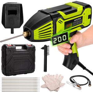 Handheld Welder, 110V Portable Electric Adjustments Welding Machine with Digital Display and IGBT Inverter, for 3/32"-1/8" Welding Rod, 6 Variable Current