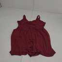 ZAFUL Womens Summer One Piece Sleeveless Tank Top Playsuits Short Jumpsuit Flowy Beach Rompers with Pockets (Large, Burgundy)