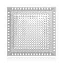 Aluvor Drain Hair Catcher, Shower Drain Cover Hair Catcher Shower Drain Strainer for Bathroom Floor, Square Shower Hair Drain Catcher to Keep Away from Clogged Drain-No Rust,  4 inch