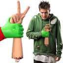 Realistic Severed Hand Prop for Halloween  Rubber Fake Hand, Bloody Realistic Body Part for Haunted Houses, Pranks, Theatrical Props, Zombie Hands