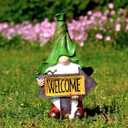 Solar Garden Gnomes Outdoor Garden Decor with Solar LED Light, Yard Graden Gnomes Decorations for Patio Lawn, Gifts for Mom, Gnomes Gifts for Women (Gnomes)