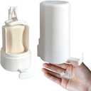 Soap Grinder for Bar Soap Wall-Mounted, No Drilling Waterproof Soap Container Cheese Grinder for Travel Kitchen Bathroom (One, White, NO SOAP, NO Desiccant)