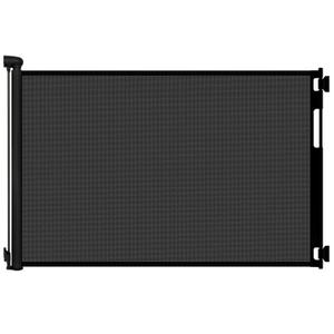 70 Inch Wide Retractable Baby Gate for Doorways, Extra Long Dog Gate Indoor Pet Gate Retractable Gate Outdoor Gates for Decks, Extra Long Baby Gates for Large Openings, Black